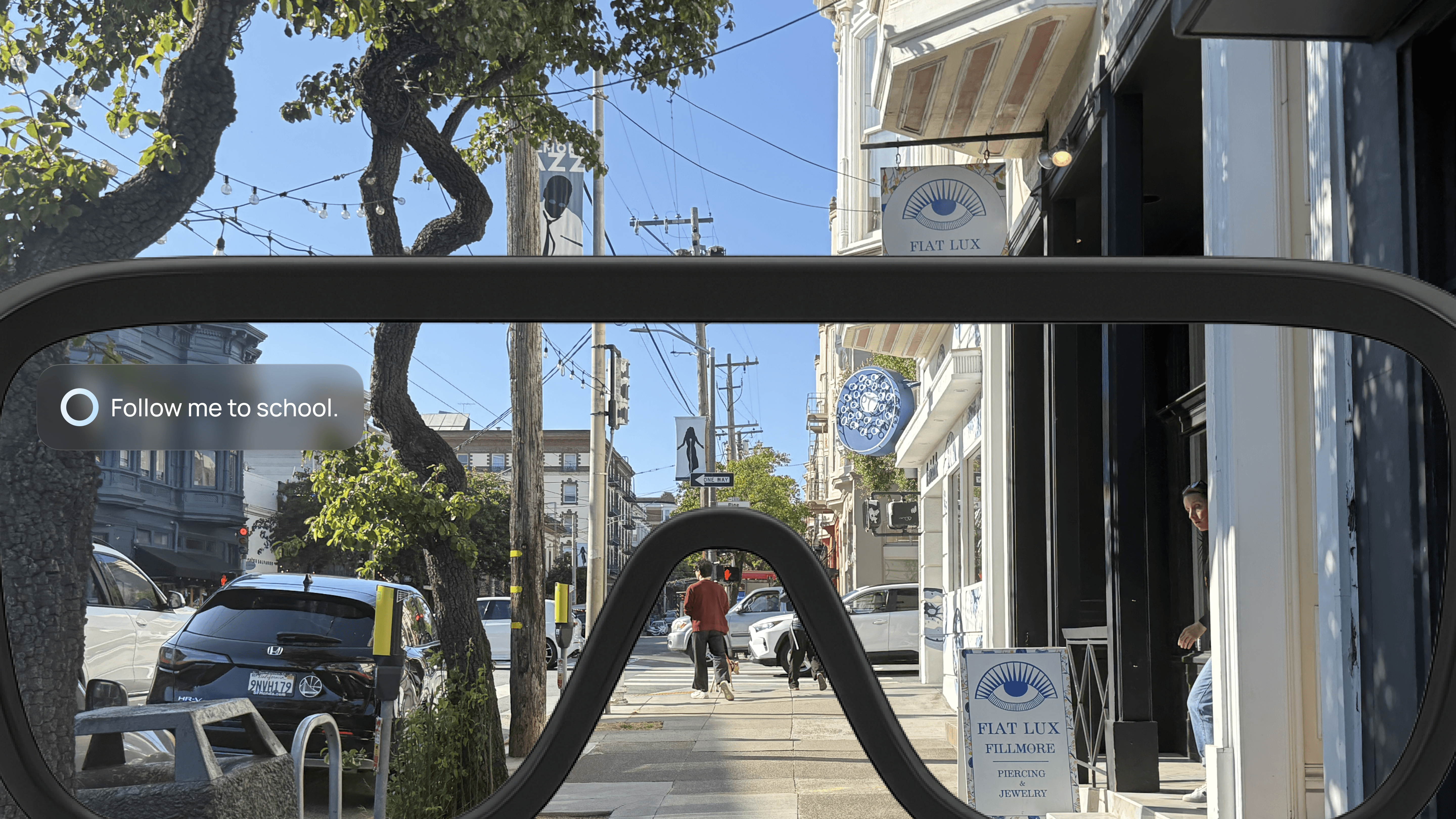 NOVA AR view — Follow me to school, with mascot guidance