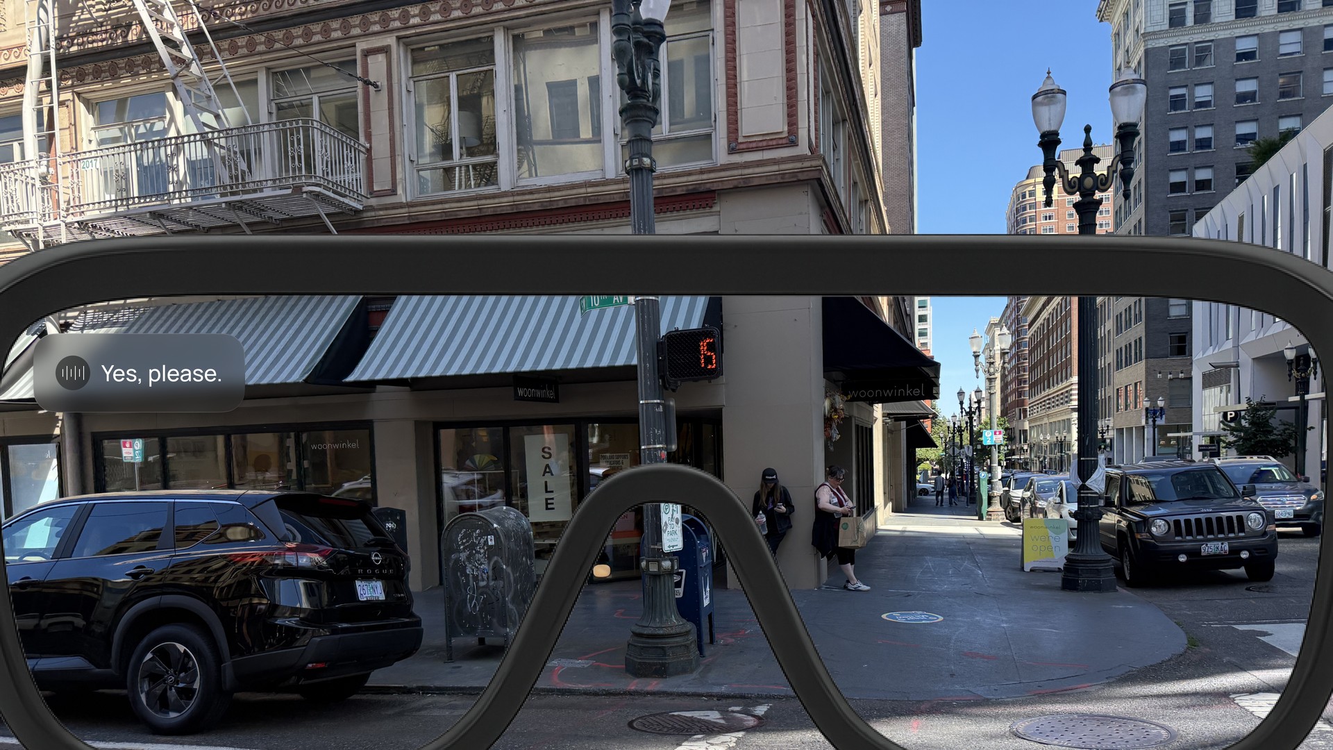 NOVA AR view — Yes, please, voice response in action
