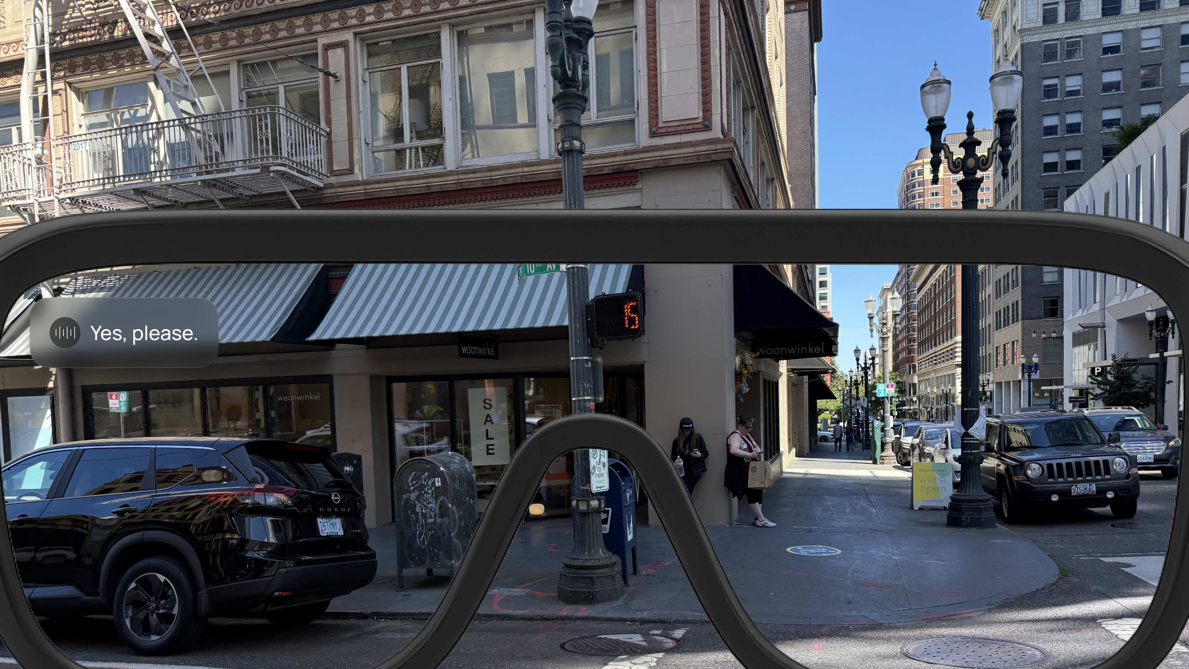 NOVA AR view — Yes, please, voice response in action