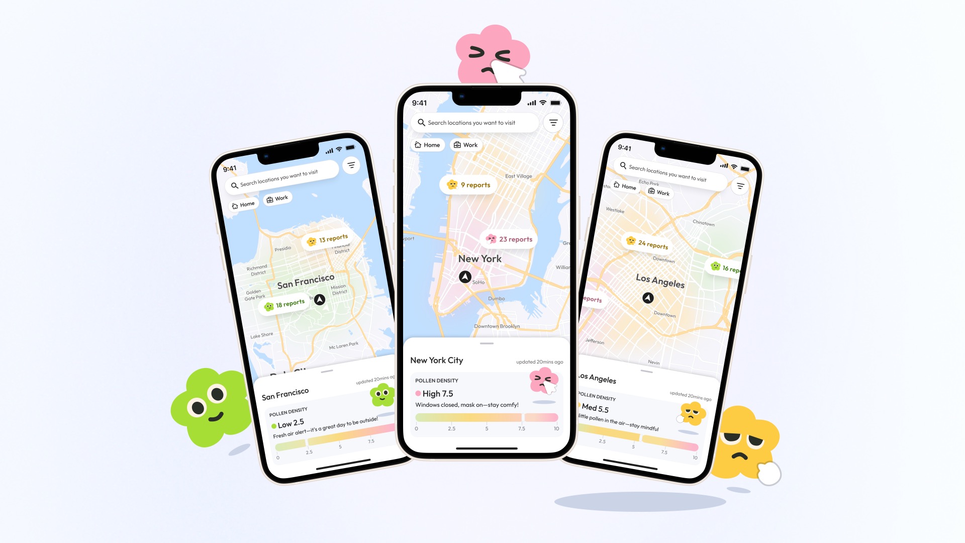 Map scanning and zoom
