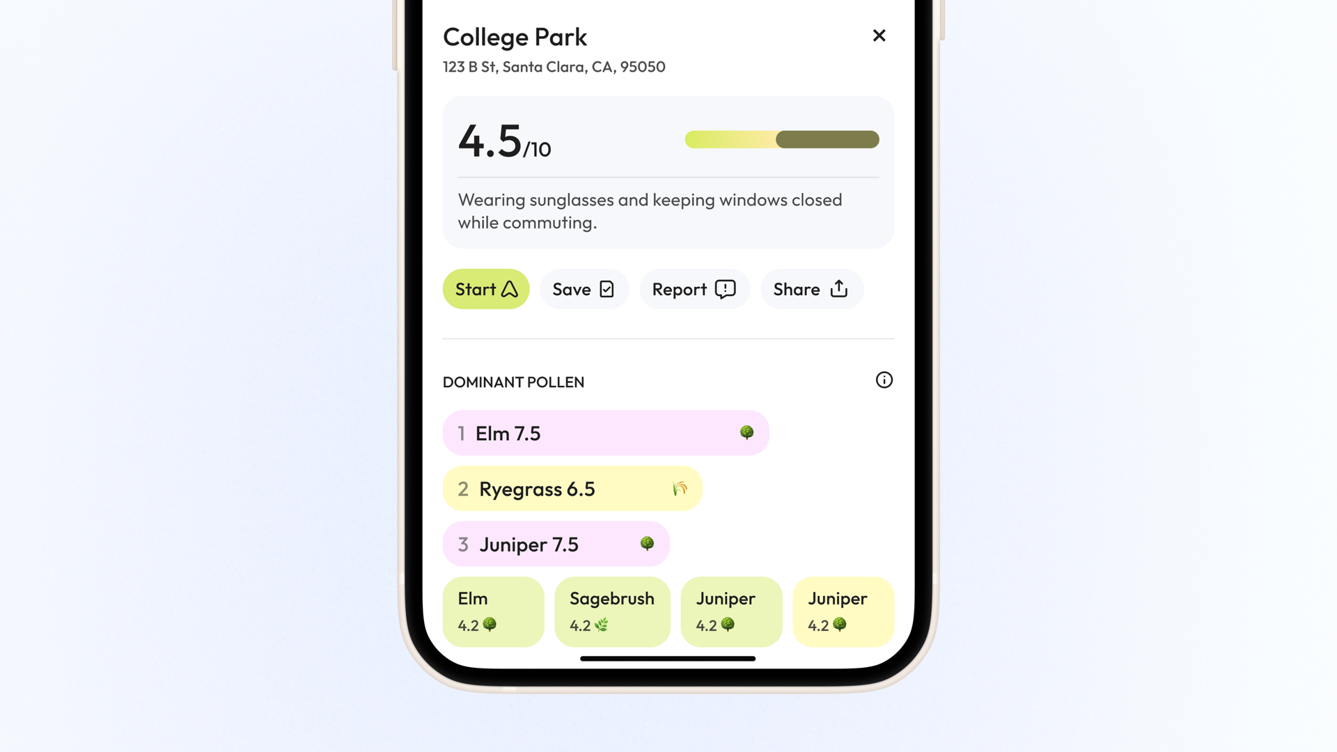 Info Version 2: Structured and color-coded