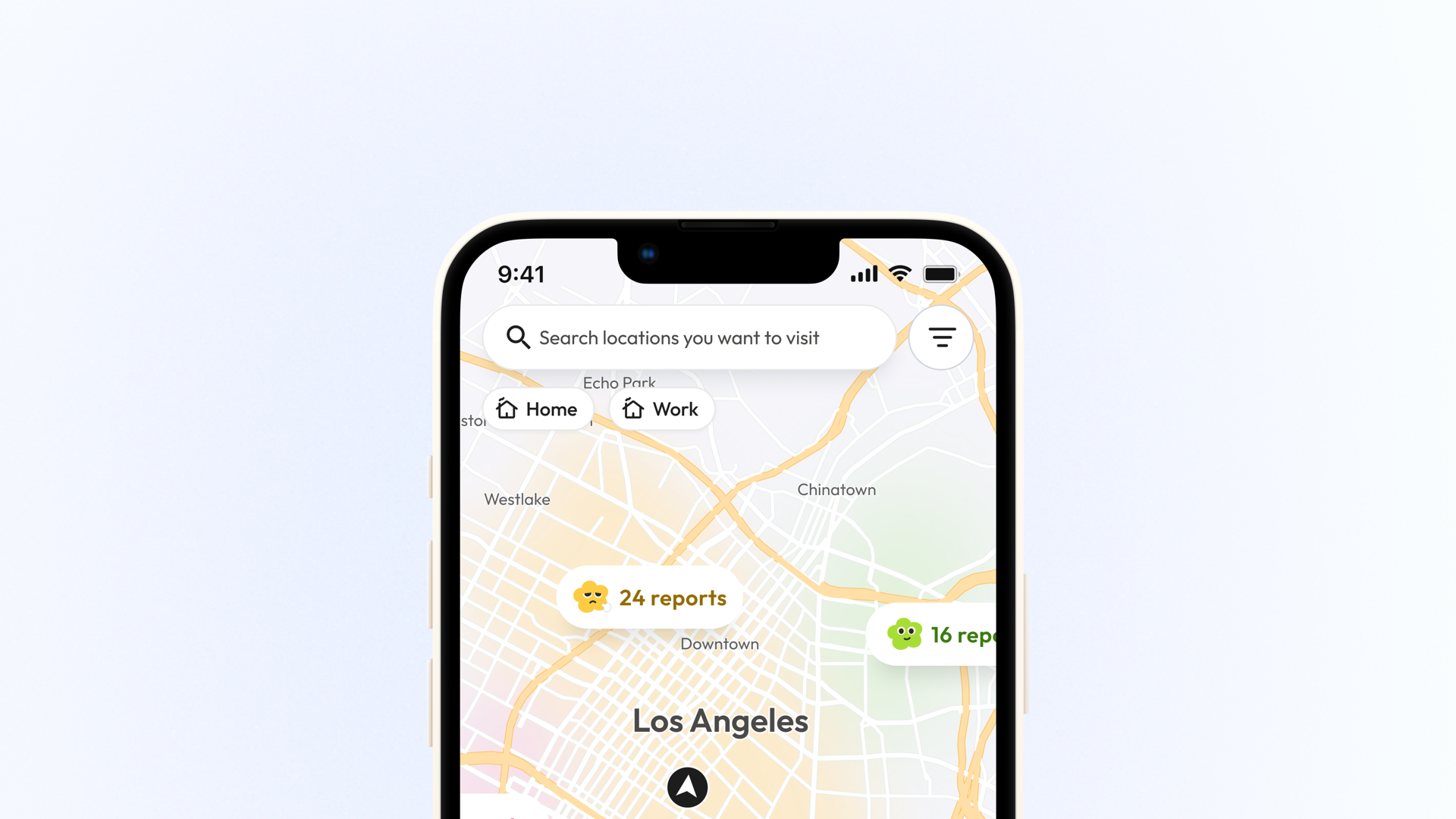 Final map: 2D white map with colored fog