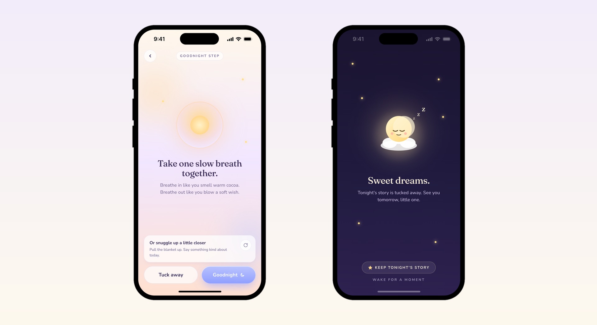 The goodnight step and Sleep Mode