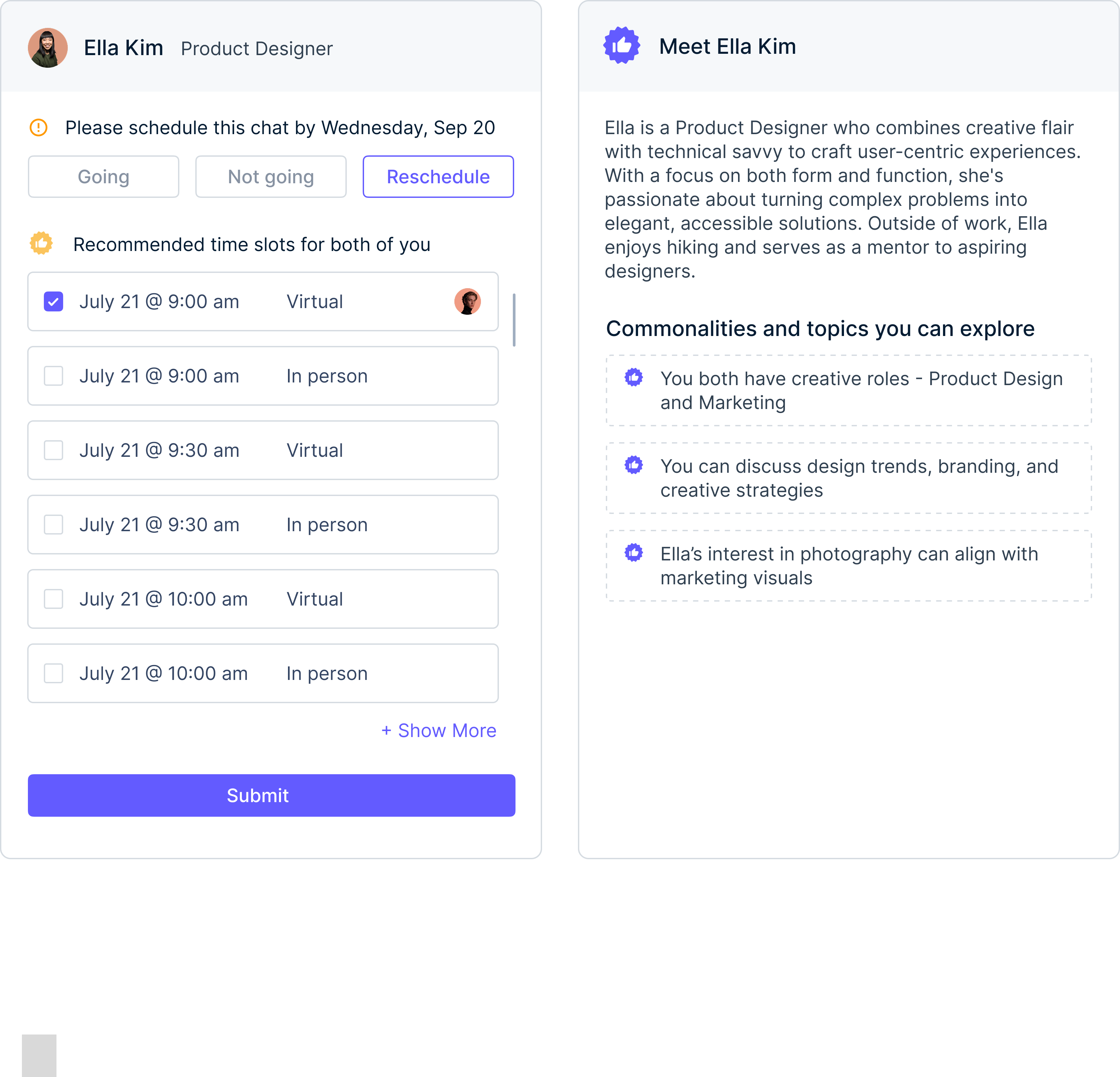 Split into two simpler widgets